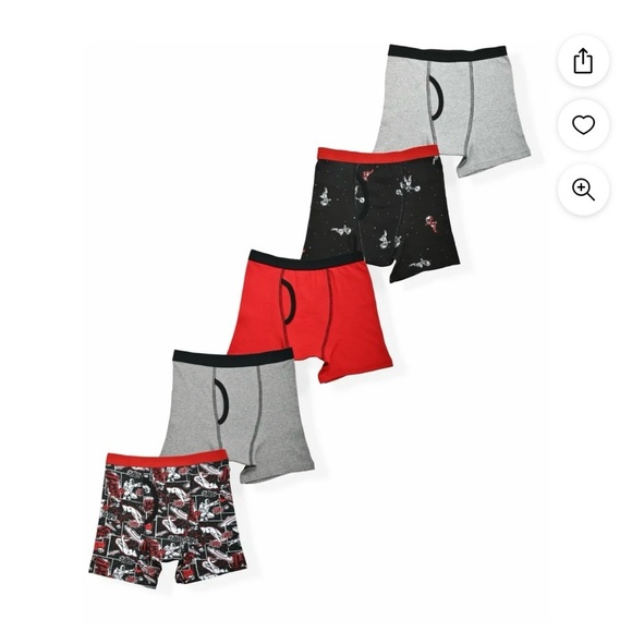 wonder nation boys boxer brief 5pck size small 6/7 - Picture 2 of 2